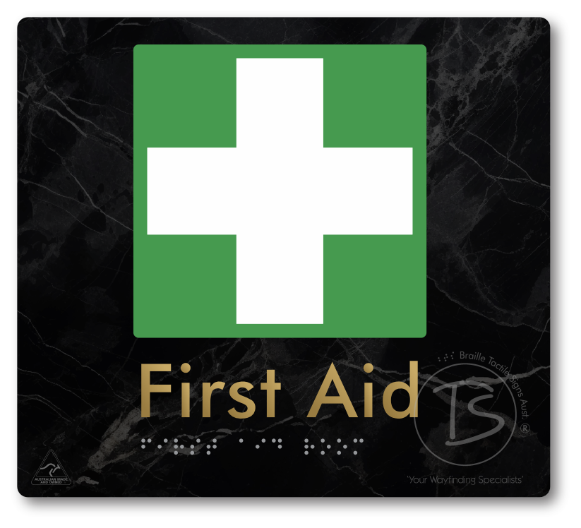 First Aid Room - Braille Tactile Signs Aust.
