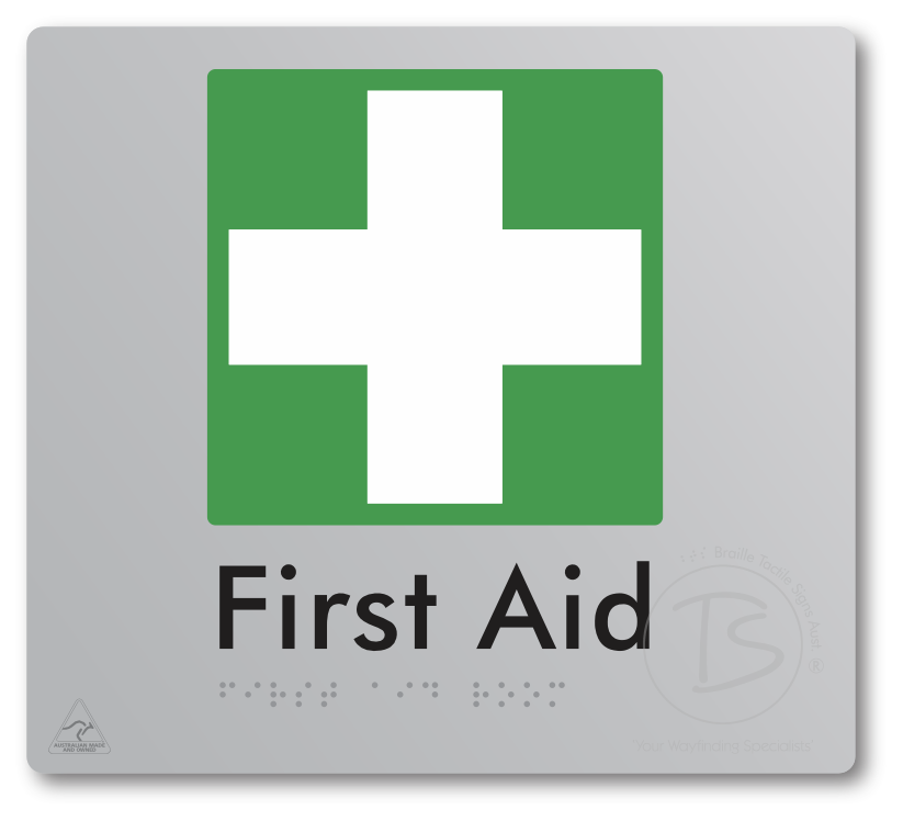 First Aid Room - Braille Tactile Signs Aust.