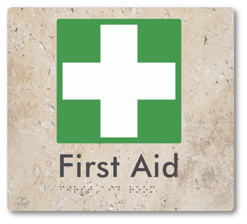 First Aid Room - Braille Tactile Signs Aust.