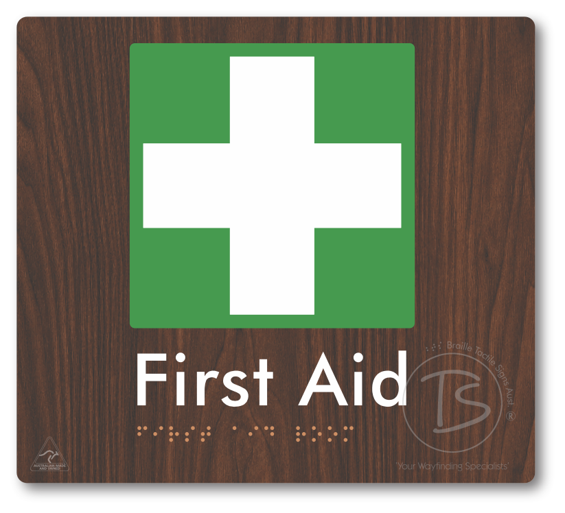 First Aid Room - Braille Tactile Signs Aust.