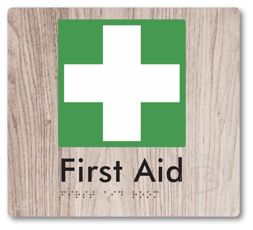 First Aid Room - Braille Tactile Signs Aust.