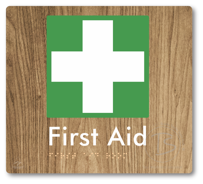 First Aid Room - Braille Tactile Signs Aust.