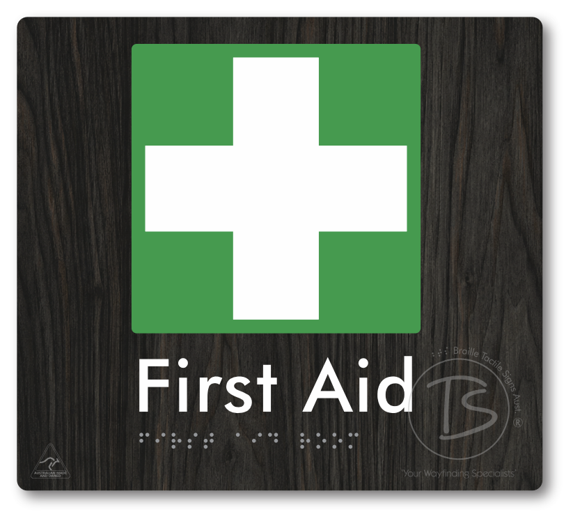 First Aid Room - Braille Tactile Signs Aust.