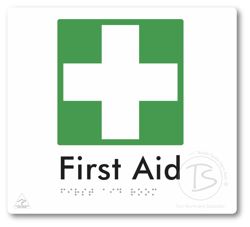First Aid Room - Braille Tactile Signs Aust.