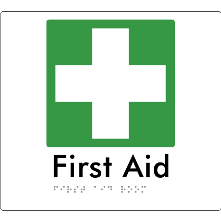 First Aid Room - Braille Tactile Signs Aust.