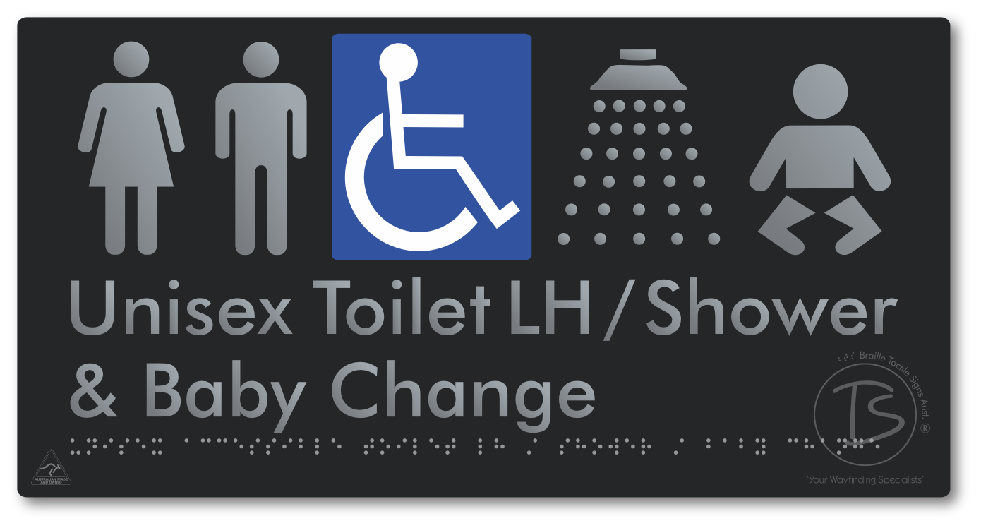 Unisex Accessible Toilet LH / Shower / Baby Change