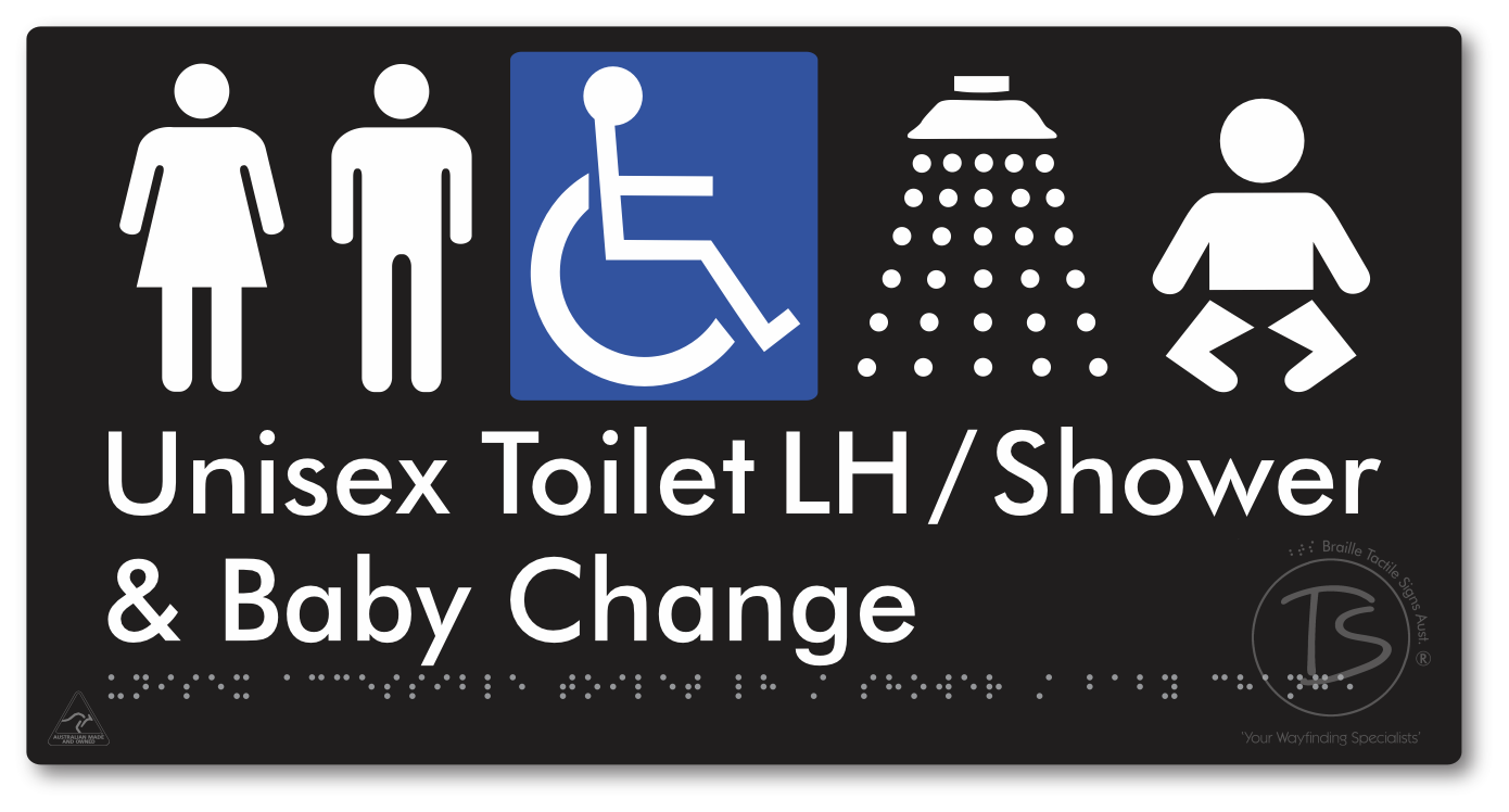Unisex Accessible Toilet LH / Shower / Baby Change