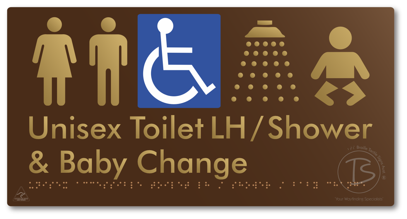 Unisex Accessible Toilet LH / Shower / Baby Change