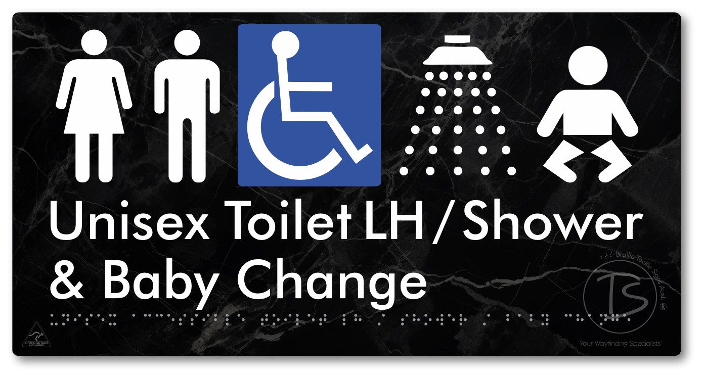 Unisex Accessible Toilet LH / Shower / Baby Change