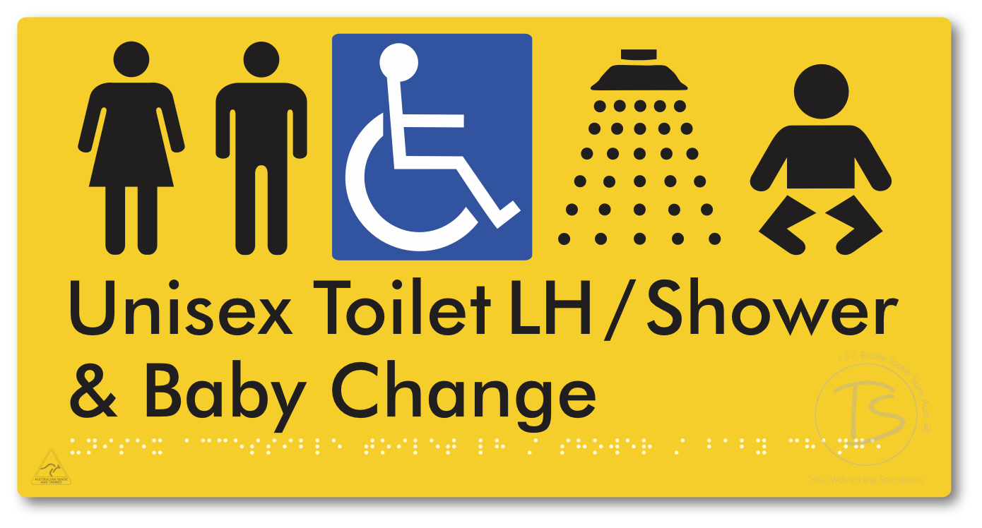 Unisex Accessible Toilet LH / Shower / Baby Change
