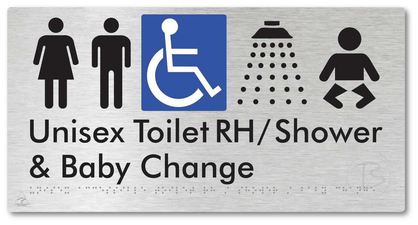 Unisex Accessible Toilet RH / Shower / Baby Change