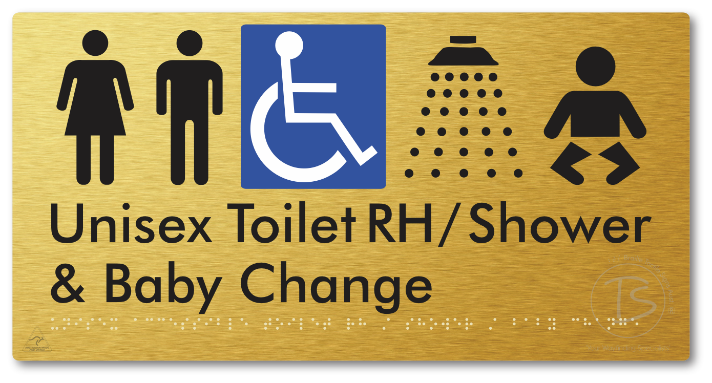 Unisex Accessible Toilet RH / Shower / Baby Change