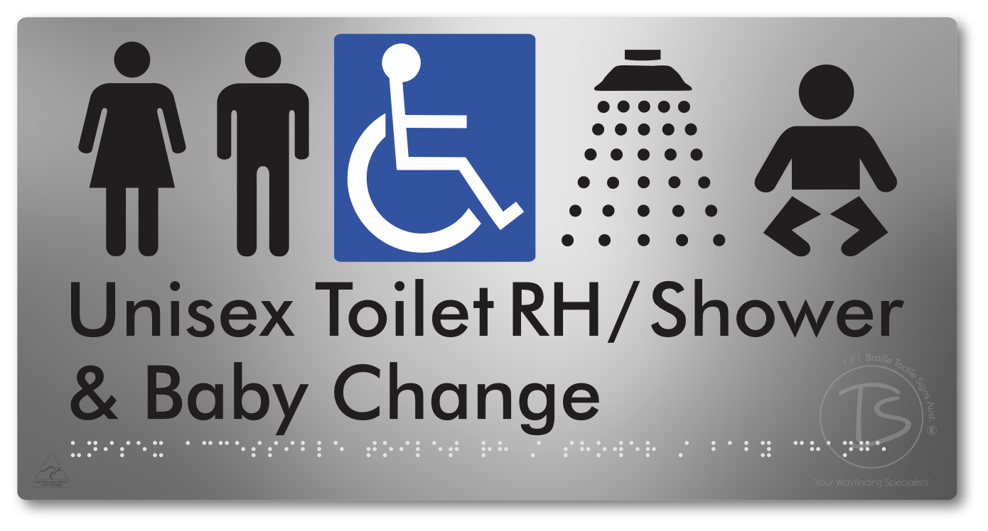 Unisex Accessible Toilet RH / Shower / Baby Change