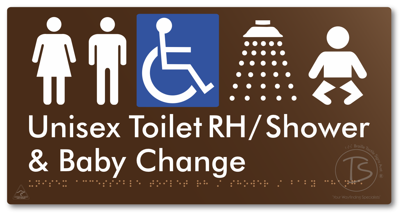 Unisex Accessible Toilet RH / Shower / Baby Change