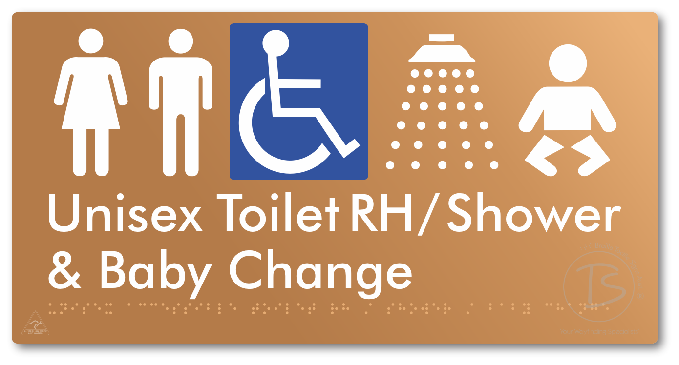 Unisex Accessible Toilet RH / Shower / Baby Change