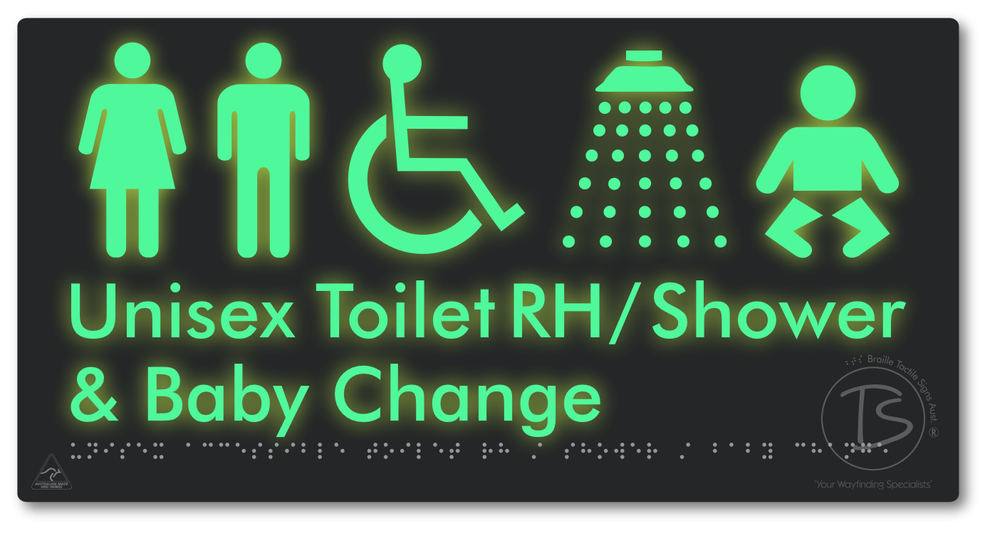 Unisex Accessible Toilet RH / Shower / Baby Change