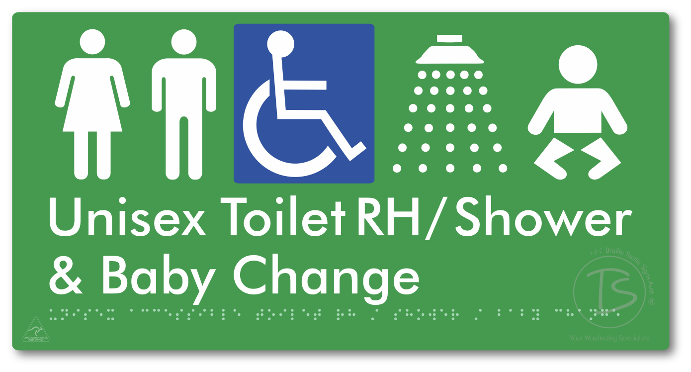 Unisex Accessible Toilet RH / Shower / Baby Change
