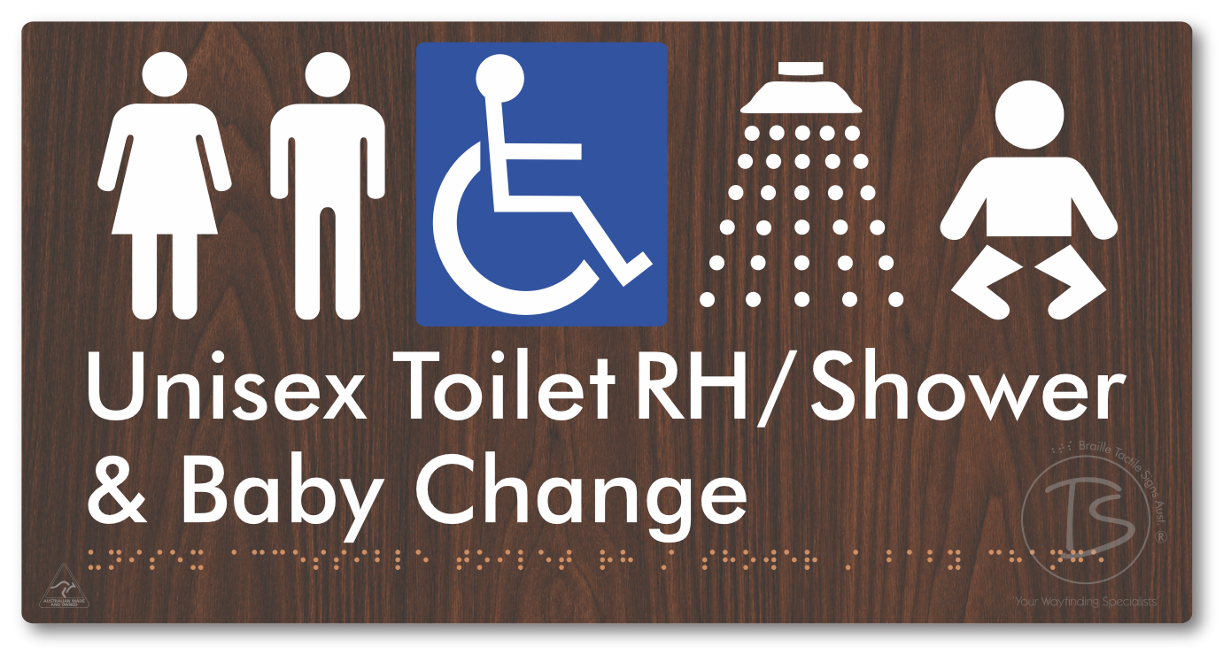 Unisex Accessible Toilet RH / Shower / Baby Change