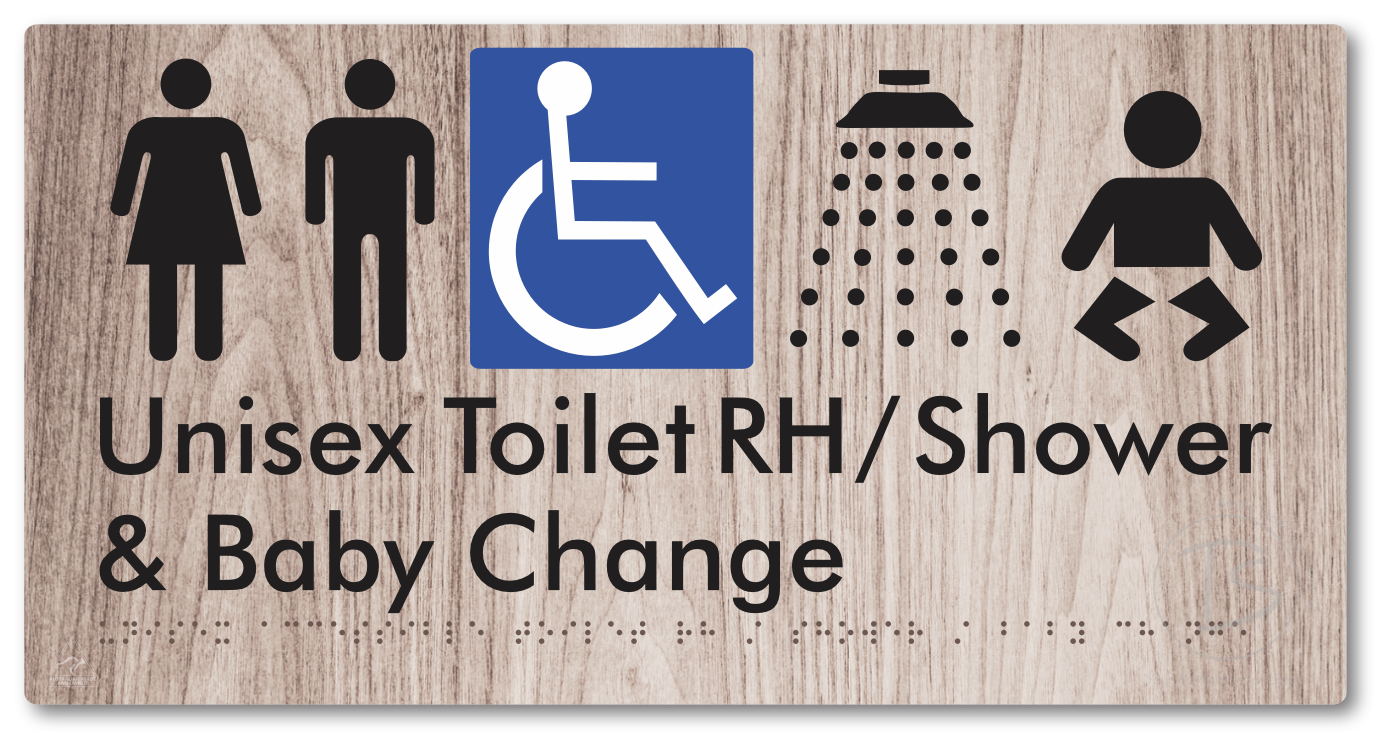 Unisex Accessible Toilet RH / Shower / Baby Change