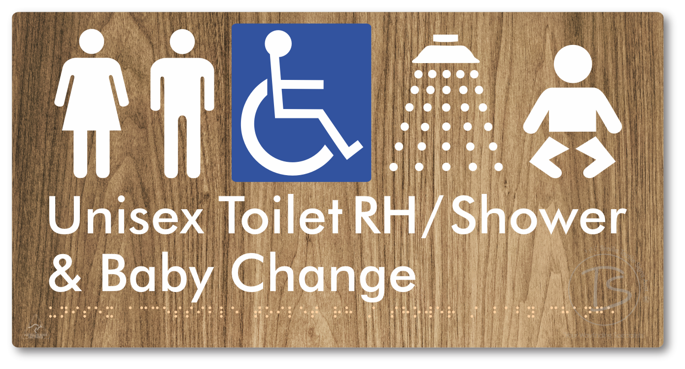Unisex Accessible Toilet RH / Shower / Baby Change
