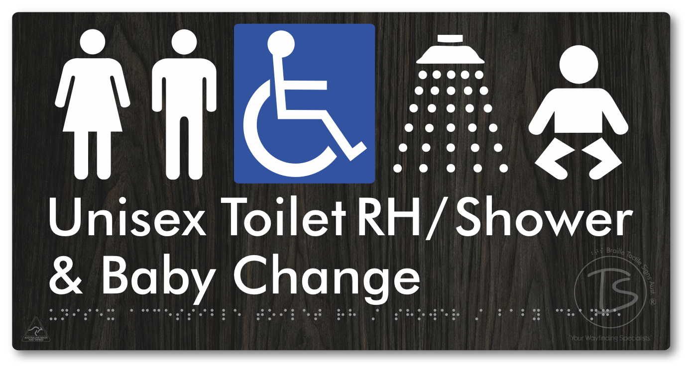 Unisex Accessible Toilet RH / Shower / Baby Change