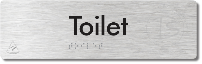 Toilet - Braille Tactile Signs Aust.