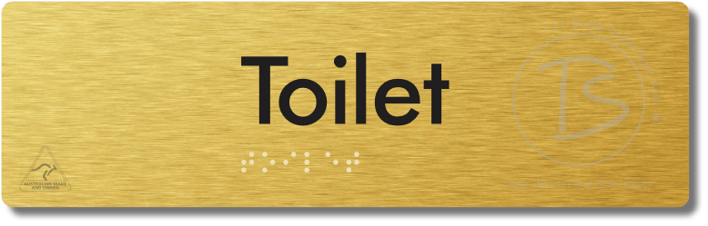 Toilet - Braille Tactile Signs Aust.
