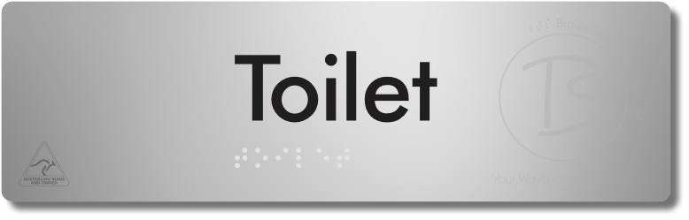 Toilet - Braille Tactile Signs Aust.
