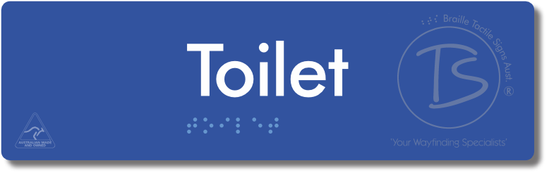 Toilet - Braille Tactile Signs Aust.