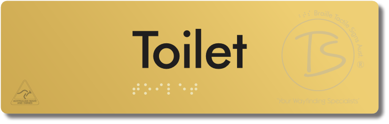 Toilet - Braille Tactile Signs Aust.