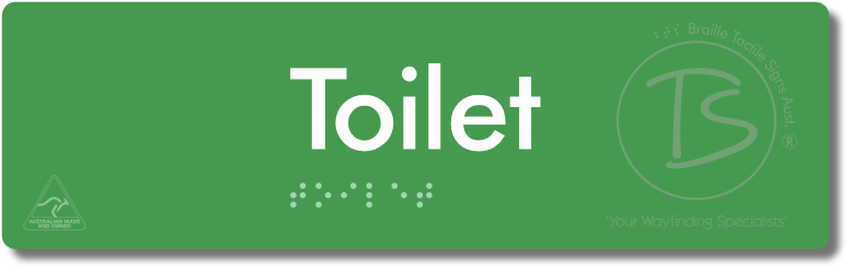 Toilet - Braille Tactile Signs Aust.