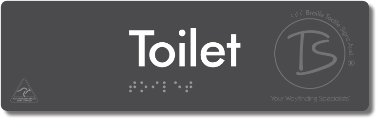Toilet - Braille Tactile Signs Aust.