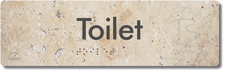 Toilet - Braille Tactile Signs Aust.