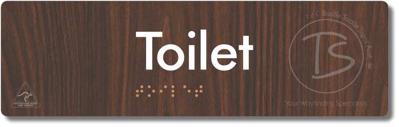Toilet - Braille Tactile Signs Aust.