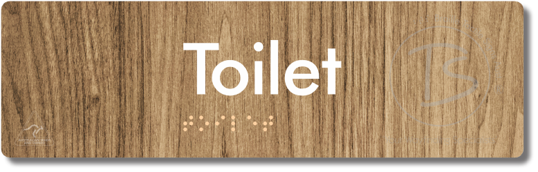 Toilet - Braille Tactile Signs Aust.