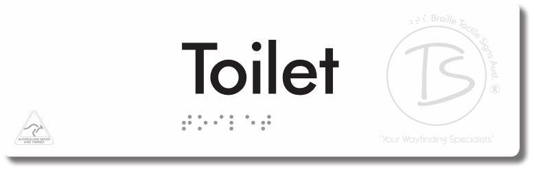 Toilet - Braille Tactile Signs Aust.