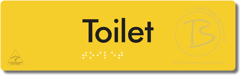 Toilet - Braille Tactile Signs Aust.