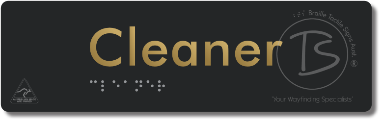 Cleaner - Braille Tactile Signs Aust.