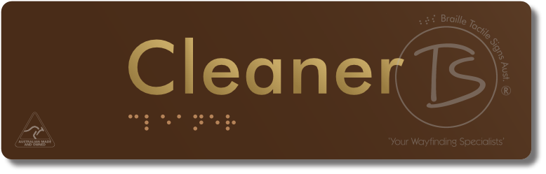Cleaner - Braille Tactile Signs Aust.
