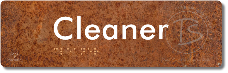 Cleaner - Braille Tactile Signs Aust.