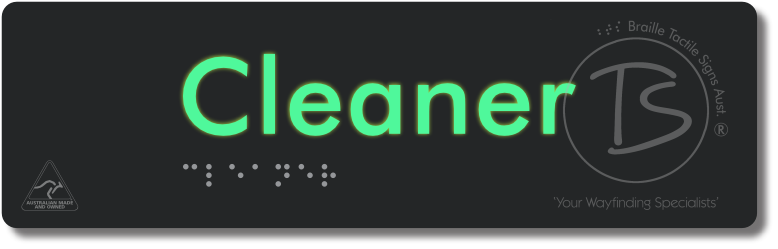 Cleaner - Braille Tactile Signs Aust.