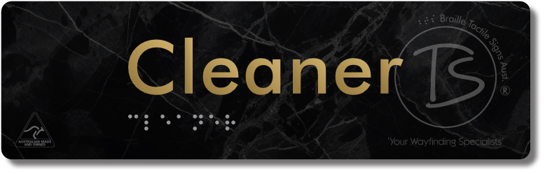 Cleaner - Braille Tactile Signs Aust.