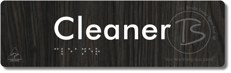 Cleaner - Braille Tactile Signs Aust.