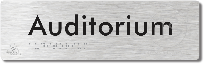 Auditorium - Braille Tactile Signs Aust.