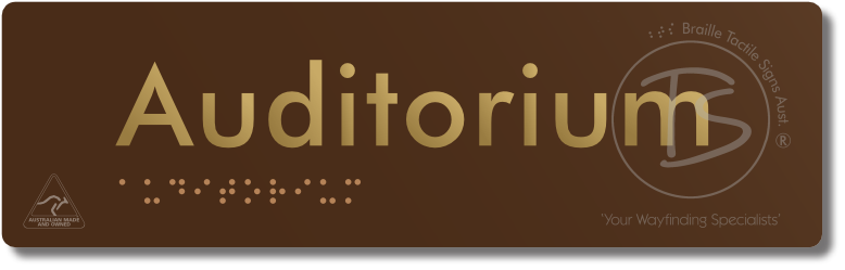Auditorium - Braille Tactile Signs Aust.