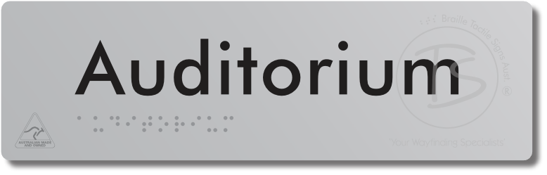 Auditorium - Braille Tactile Signs Aust.