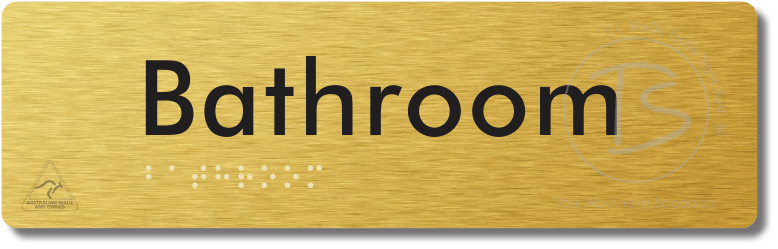 Bathroom - Braille Tactile Signs Aust.