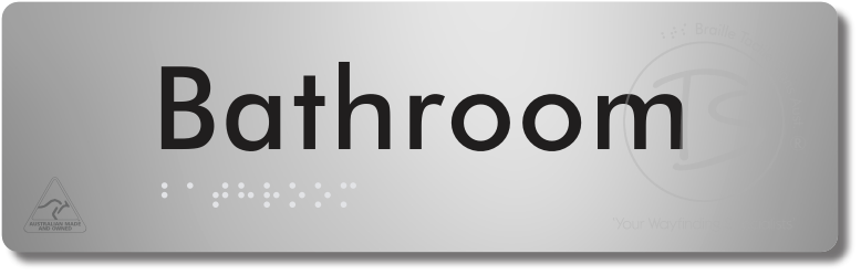 Bathroom - Braille Tactile Signs Aust.