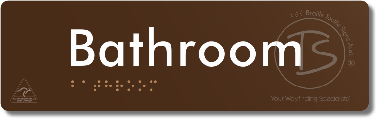 Bathroom - Braille Tactile Signs Aust.