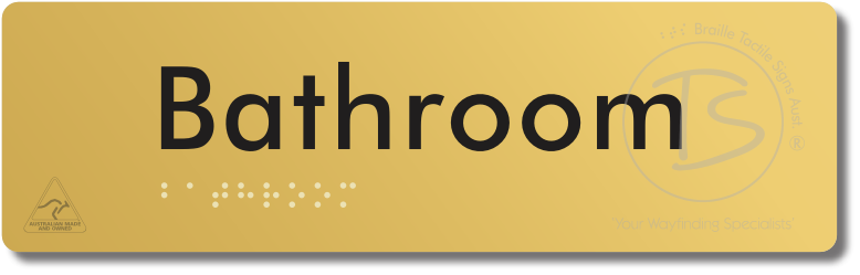 Bathroom - Braille Tactile Signs Aust.